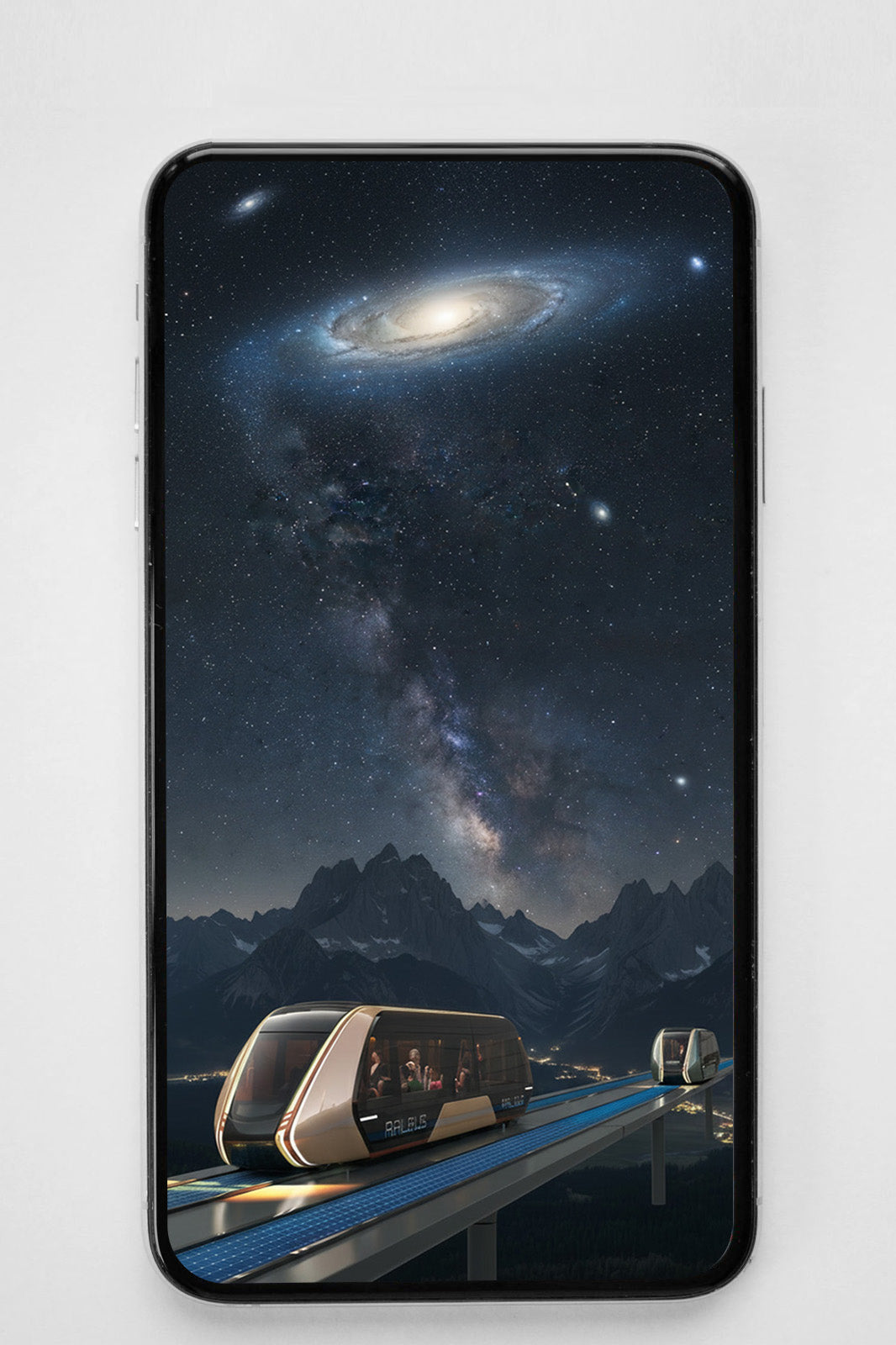 RAILBUS Cosmic Night Phone Wallpaper