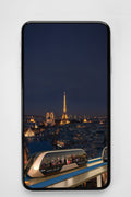 RAILBUS – Paris – Night Skyline Phone Wallpaper