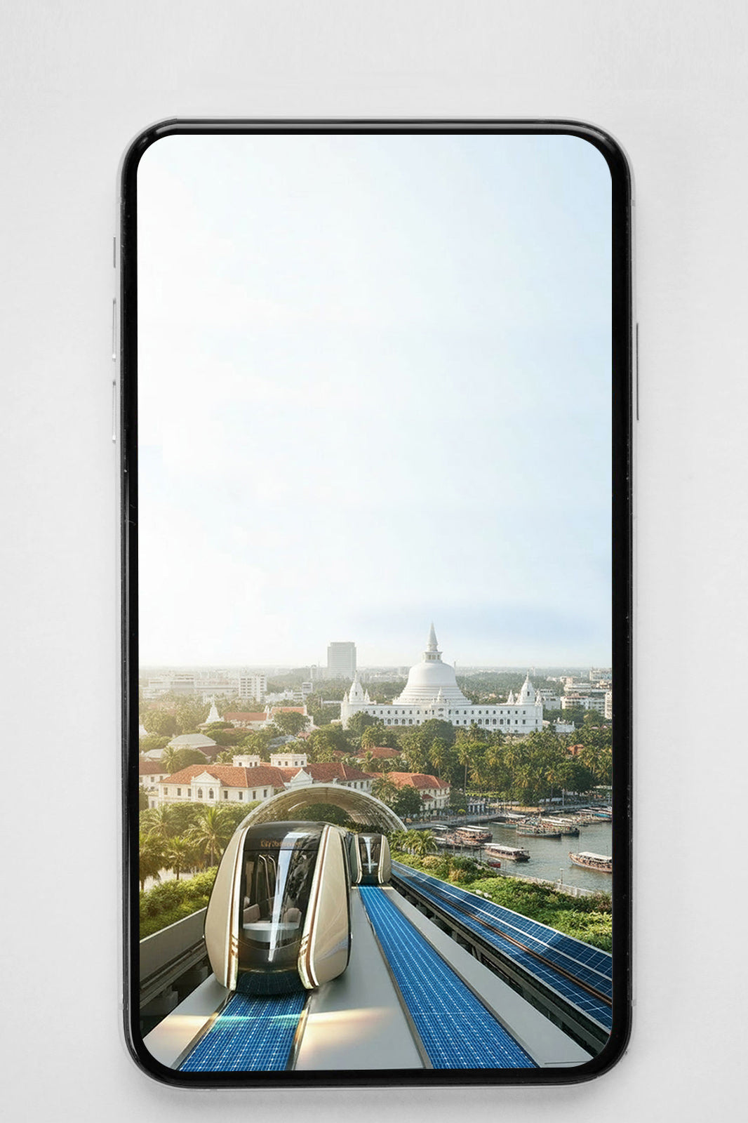 RAILBUS – Bangkok – Modern Skyline Phone Wallpaper