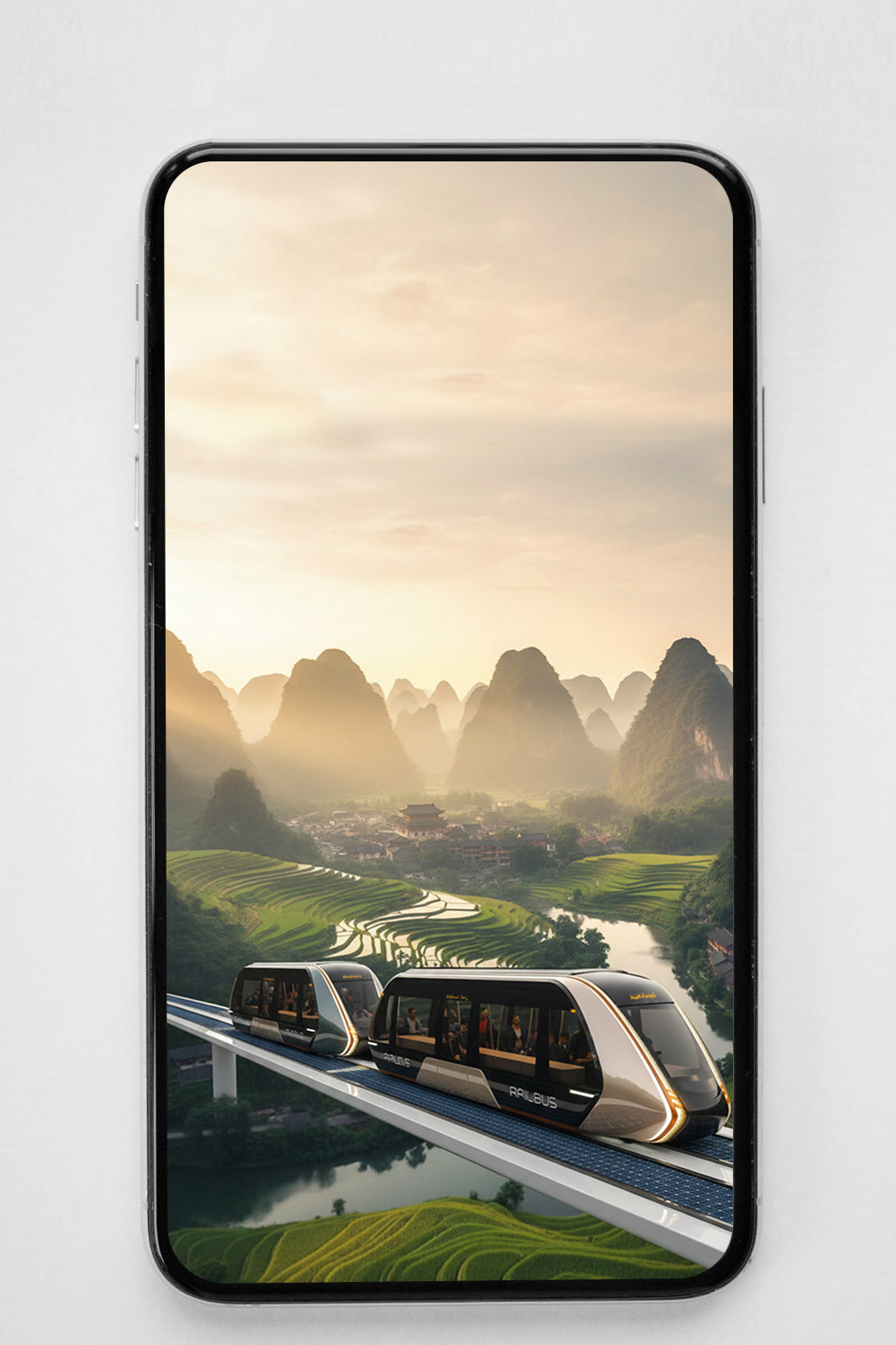 RAILBUS – Golden Valley – Phone Wallpaper