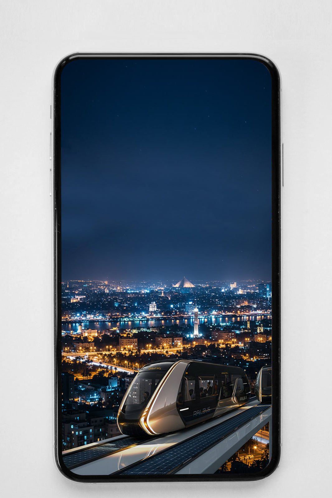 RAILBUS – Cairo – Night City Phone Wallpaper
