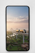 RAILBUS – Cairo – Sunset Skyline Phone Wallpaper