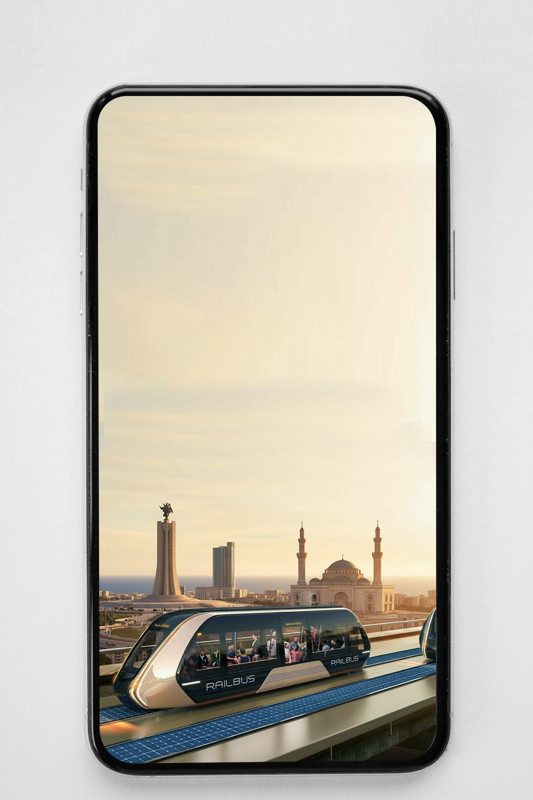 RAILBUS – Algiers – Golden Hour Phone Wallpaper