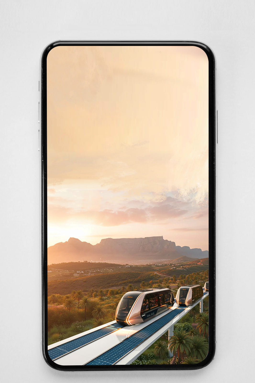 RAILBUS – Cape Town – Golden Hour Phone Wallpaper