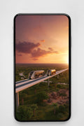 RAILBUS – Sunset Journey – Phone Wallpaper